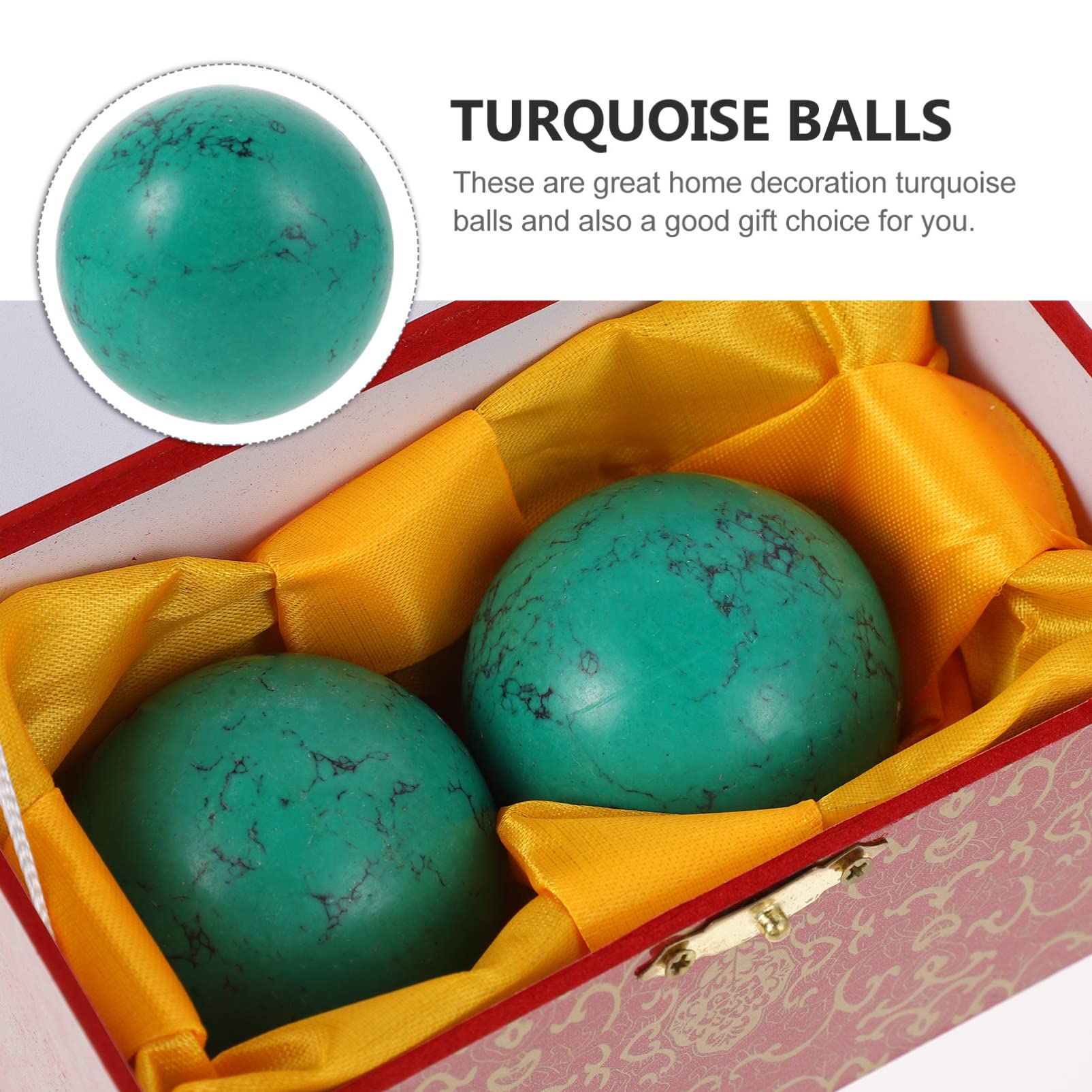 Healifty Baoding Balls - Bolas chinas para ejercicios de salud chinos (2-2,36 pulgadas, 360 gramos, 1,0 unidades), color verde