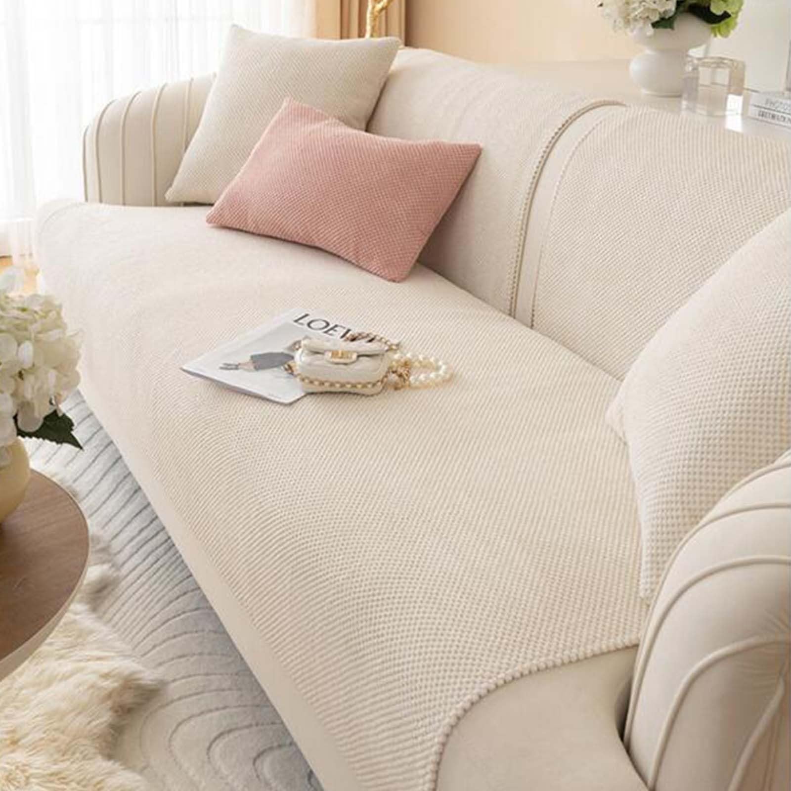 Sofabezug rutschfeste Sofadecke，sofaschutz1 2 3 4-Seater L Shape Sofaschoner,Hund Katze Überwurf Hundedecke Ecksofa Sofa Schutzdecke Sofaschutz Hund Kratzschutz Katze(#1,110x210cm)