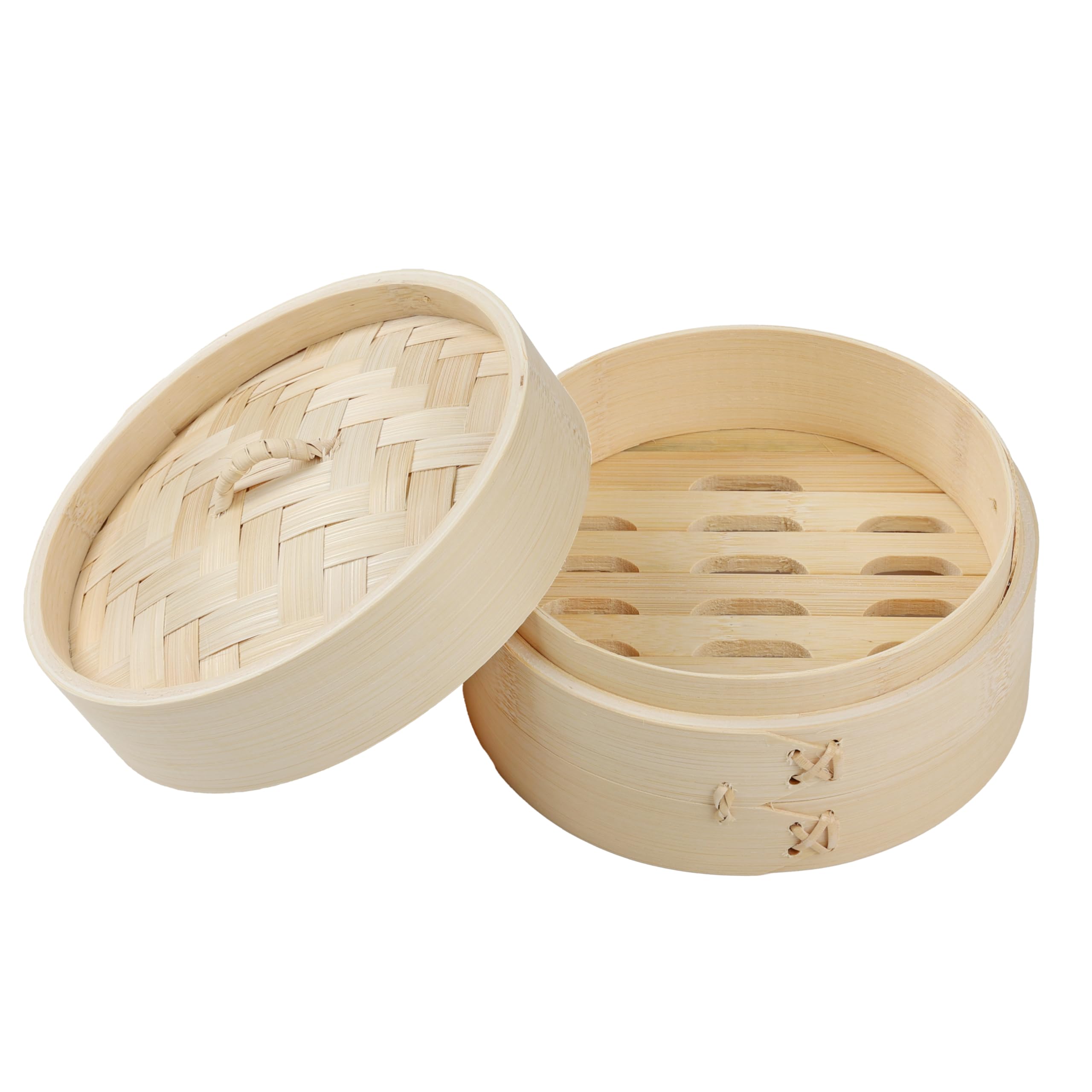 15cm Bamboo Steamer Basket, Natural Chinese Style