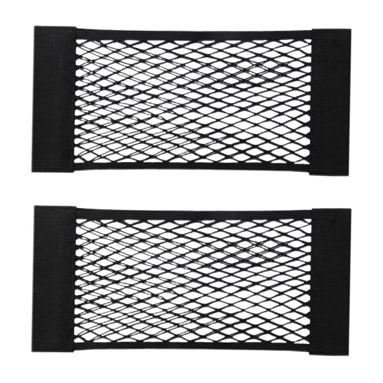 WENINETIES 2 Pcs Car Boot Organiser Net for Audi RS Q8 RSQ8 (4M) 2020-2025, Elastic Car Trunk Organiser Storage Net Cargo Restrainer Luggage Mesh Vehicle Accessories,60cm*25cm