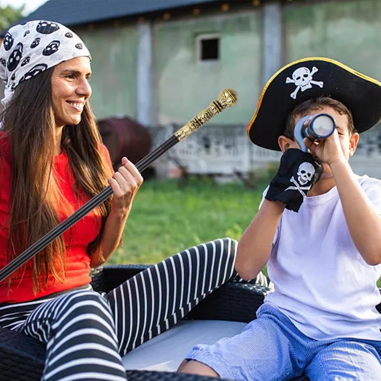 Bastone Da Passeggio BESPORTBLE Per Halloween In Plastica Marrone, Accessorio Cosplay 104,5 Cm Per Feste E Spettacoli