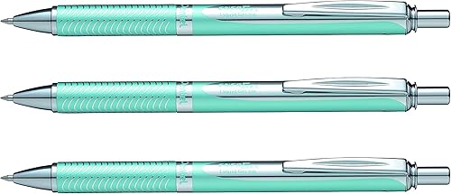 Pentel 3 bolígrafos de gel retráctiles BL407LSA EnerGel Alloy RT (PENBL407LSA)