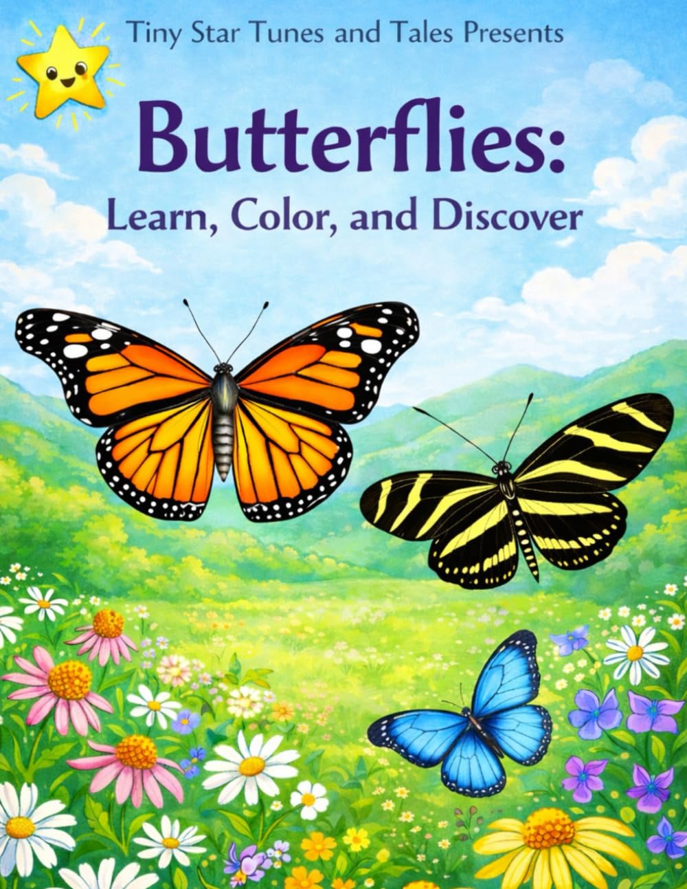 Tiny Star Tunes and Tales Presents Butterflies: Learn, Color, and Discover