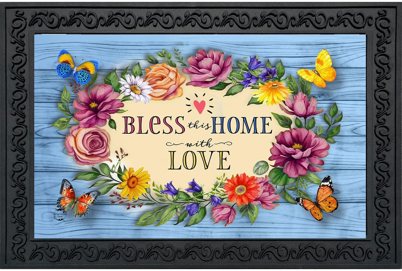Briarwood Lane Bless This Home with Love Doormat
