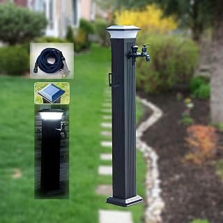 Solar LED Light Water Column for Outdoor Faucet Freeze Proof Garden Spigot Post Hydrant