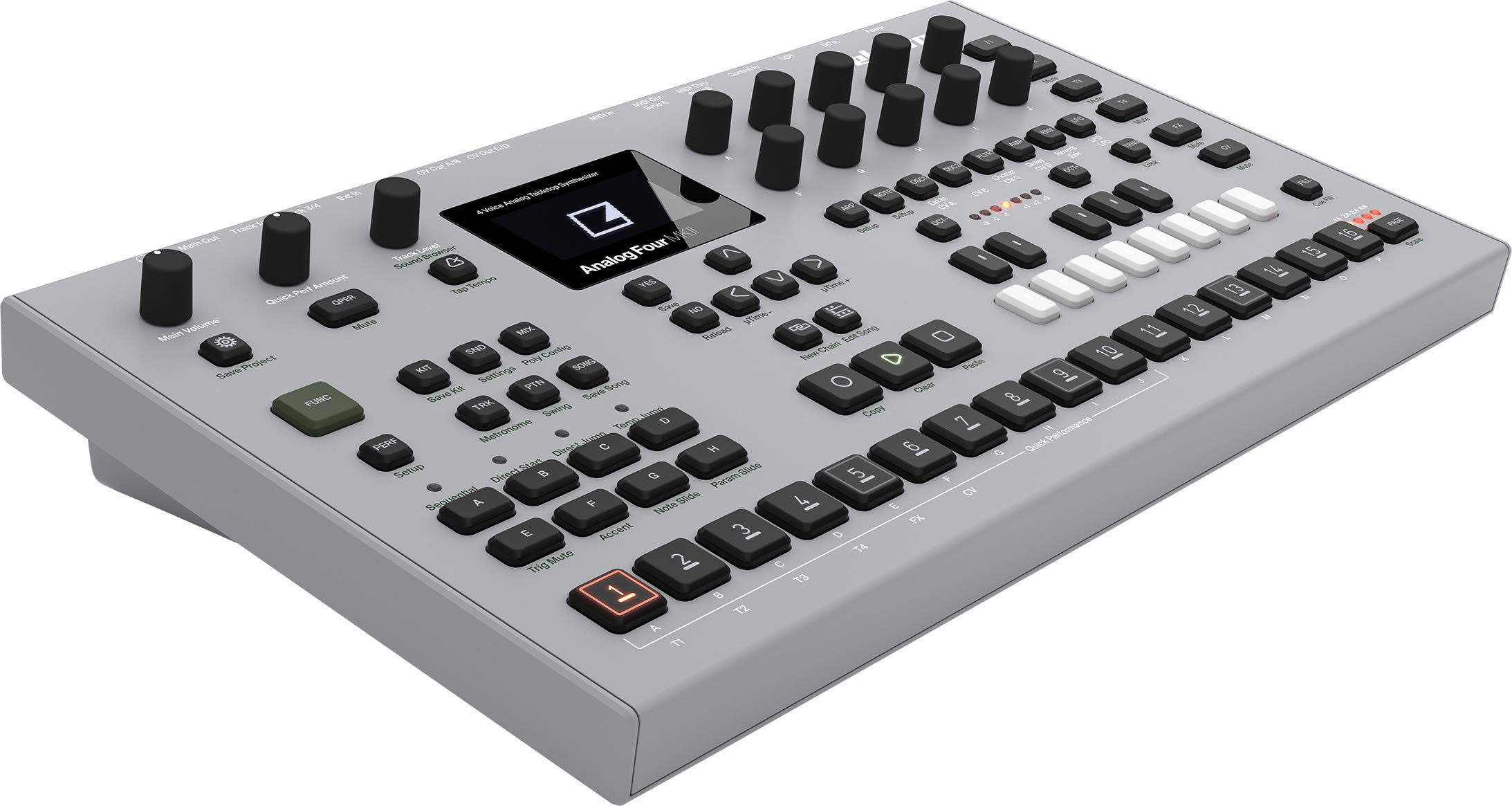 Amazon.com: Elektron Analog Four MKII Tabletop Analog Synthesizer 