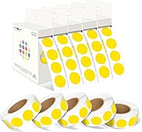 Vista 102 de PARLAIM 6 Rolls 6000PCS 3/4" Round Circle Color-Code Dot Stickers, 6 Color Style Colorful Coding Label Sticker for Home Office Classroom