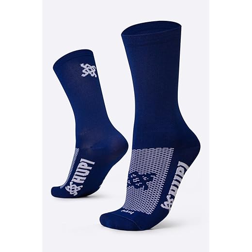 Meia Esportiva Hupi Lisa Azul Marinho Tamanho Plus 42-46, Cor: Azul