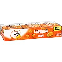 Vista 8 de Goldfish - Galletas saladas sabor a queso cheddar, bandeja de 9 paquetes de 1 oz cada uno