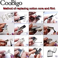 Vista 3 de 100pcs encendedor de aceite mecha cobre y algodón material queroseno gasolina encendedor accesorios #FLQ215-C