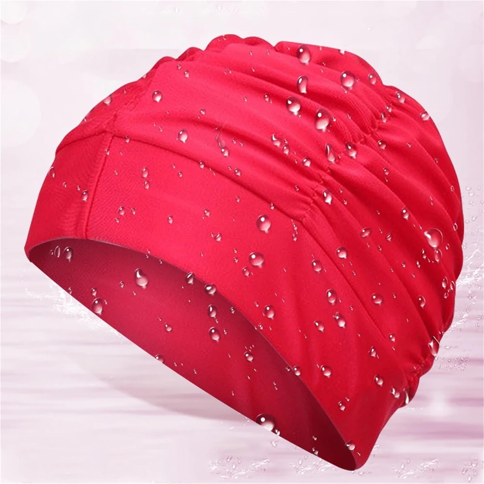 Gorro de baño for Mujer, Gorros de baño for Adultos de Alta Elasticidad, cómodos Gorros de baño, Cubre Orejas for Cabello Largo, Extensiones y rizos, 2 uds.