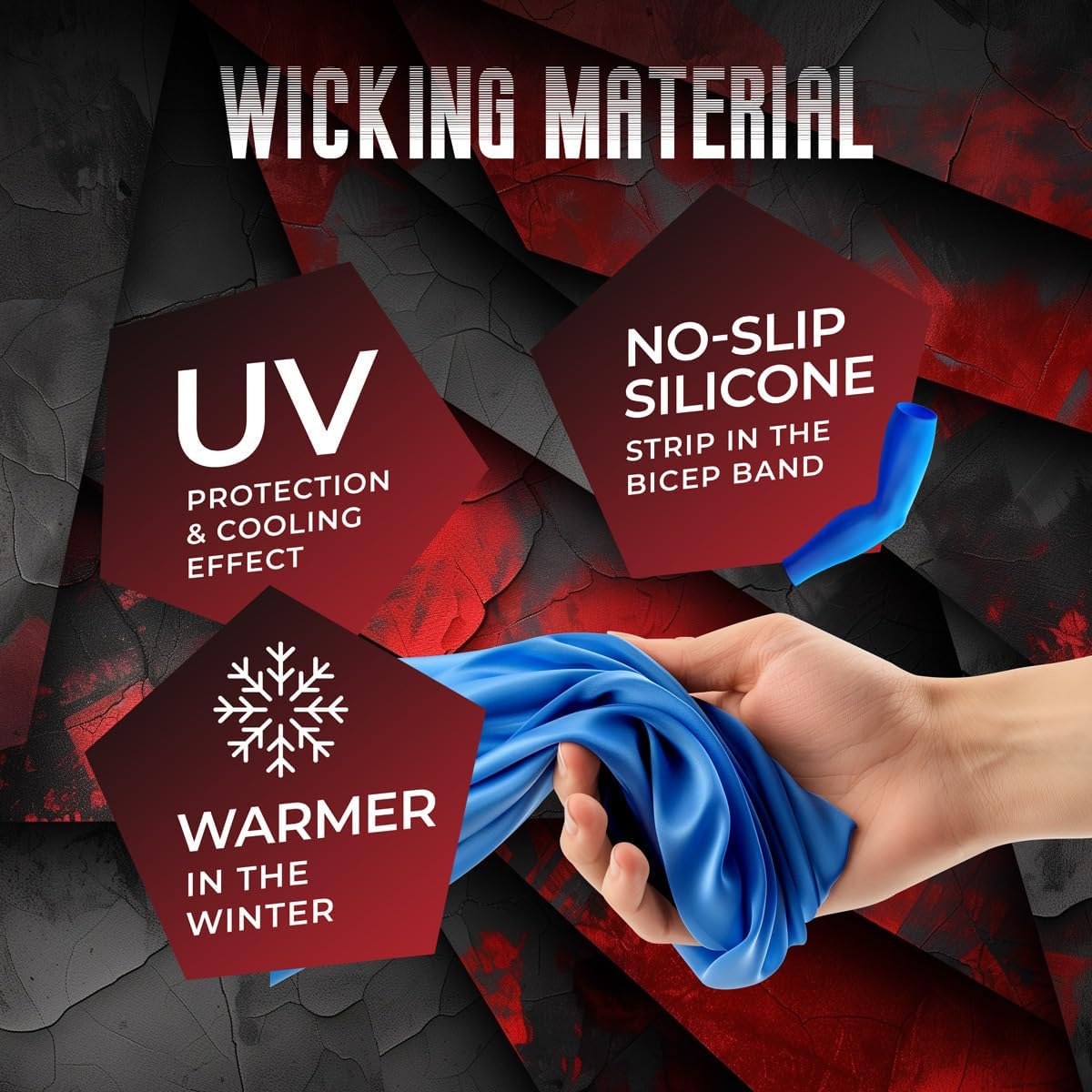 Bucwild Sports Baseball Arm Sleeve - Youth & Adult 1 Pair - Football Basketball Cycling Tennis