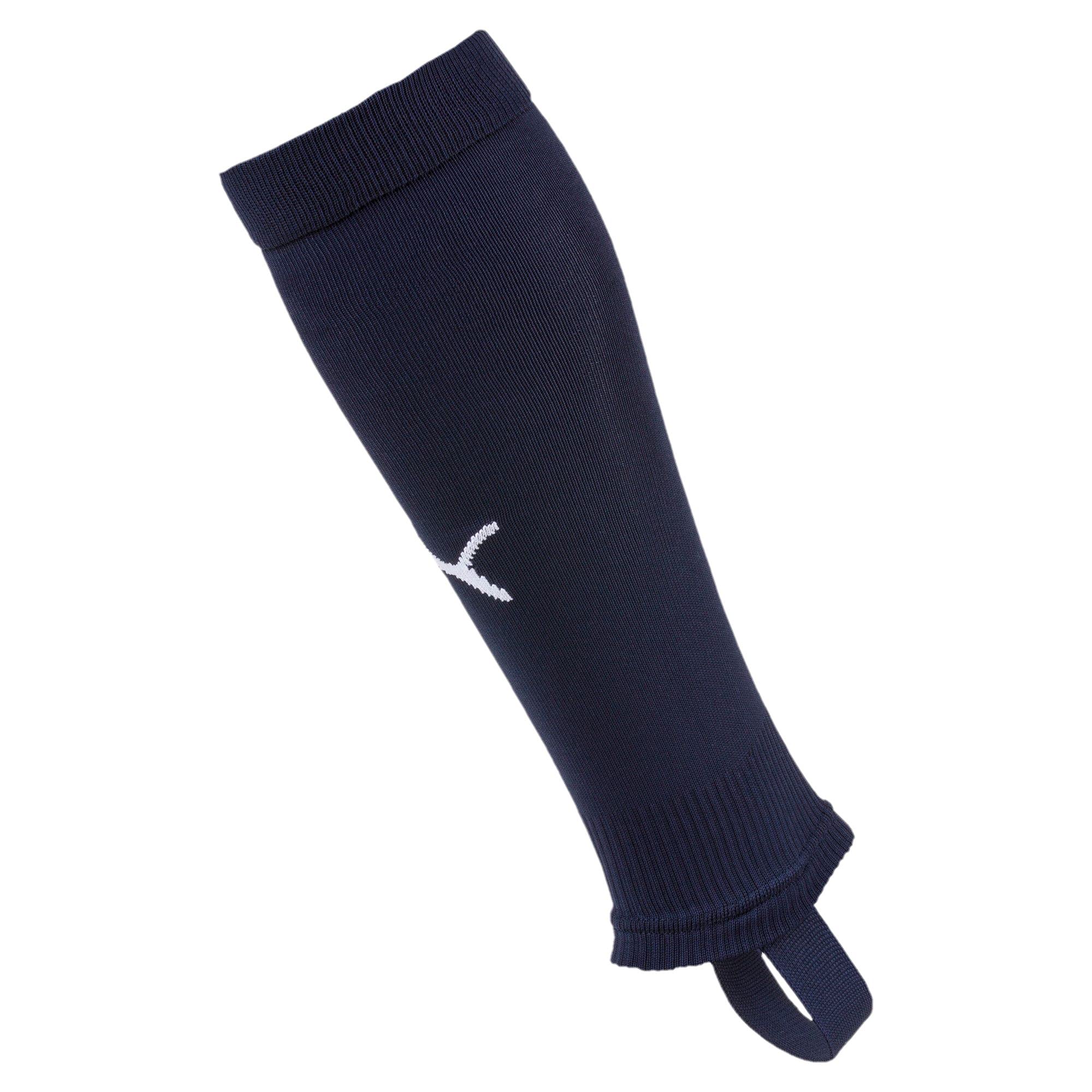 PUMA LIGA Stirrup Core Football Socks - Peacoat/White, Size 1