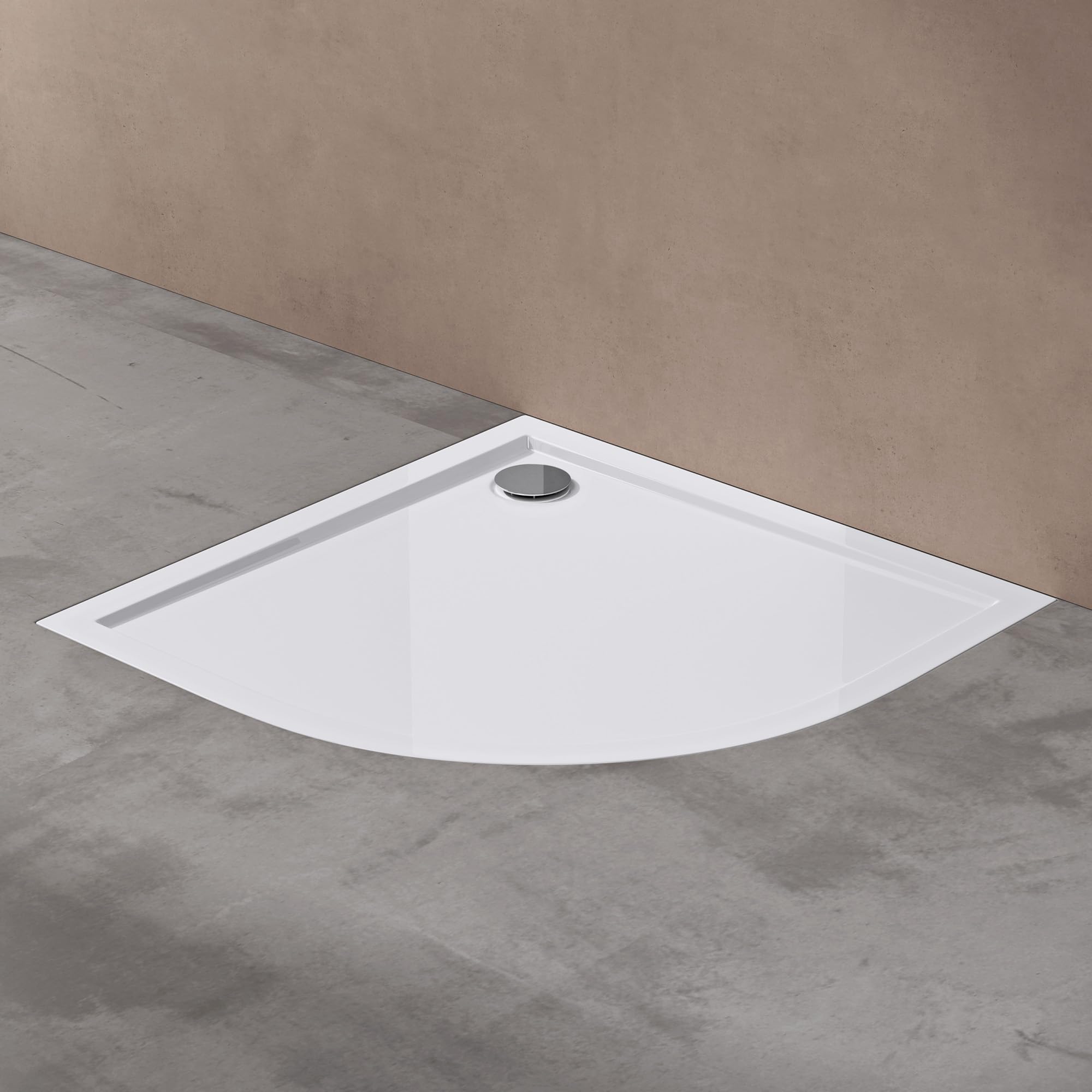 Receveur de douche quart de cercle 80x80 90x90 100x100 rayon 55cm 550mm