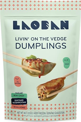 Laoban Dumplings Frozen, Dumplings Livin On The Vedge, 8 Ounce
