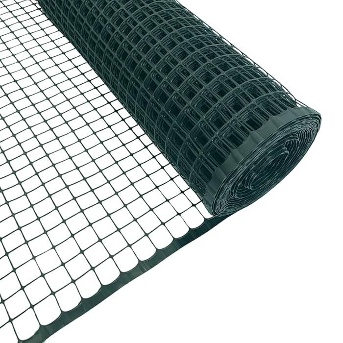 Buy Plastic Mesh Fencing 1m x 25m 20mm Holes Green Plastic
