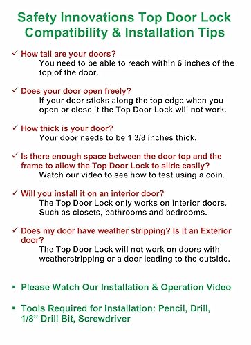 Miniatura 3 de Cerradura para parte superior de la puerta a prueba de niños