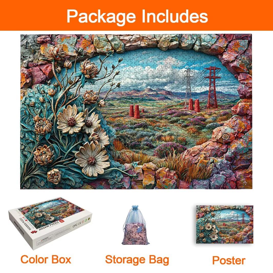 Puzzle Paesaggio, Puzzle 1000 Pezzi Adulti per Decor, Regalo Donna -8204