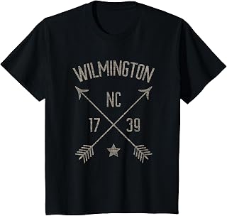 Wilmington NC T Shirt Distressed Boho Style Home City
