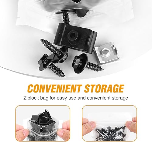 Vista 61 de GOOACC GRC-70 - 35 piezas de pernos de protección contra salpicaduras para motor, parachoques guardabarros, retenedor de empuje, clips de remache