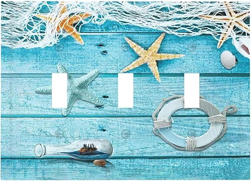 Vista 850 de Placa de pared con interruptor de luz de doble interruptor de pared para niños, diseño de dinosaurio, galaxia, espacio exterior, planeta, nebulosa