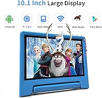 Vista 2 de Tableta Android de 10.1 pulgadas para niños, adolescentes, Octa-Core 8 GB de RAM 64 GB de almacenamiento (1 TB expandible), pantalla IPS HD, control