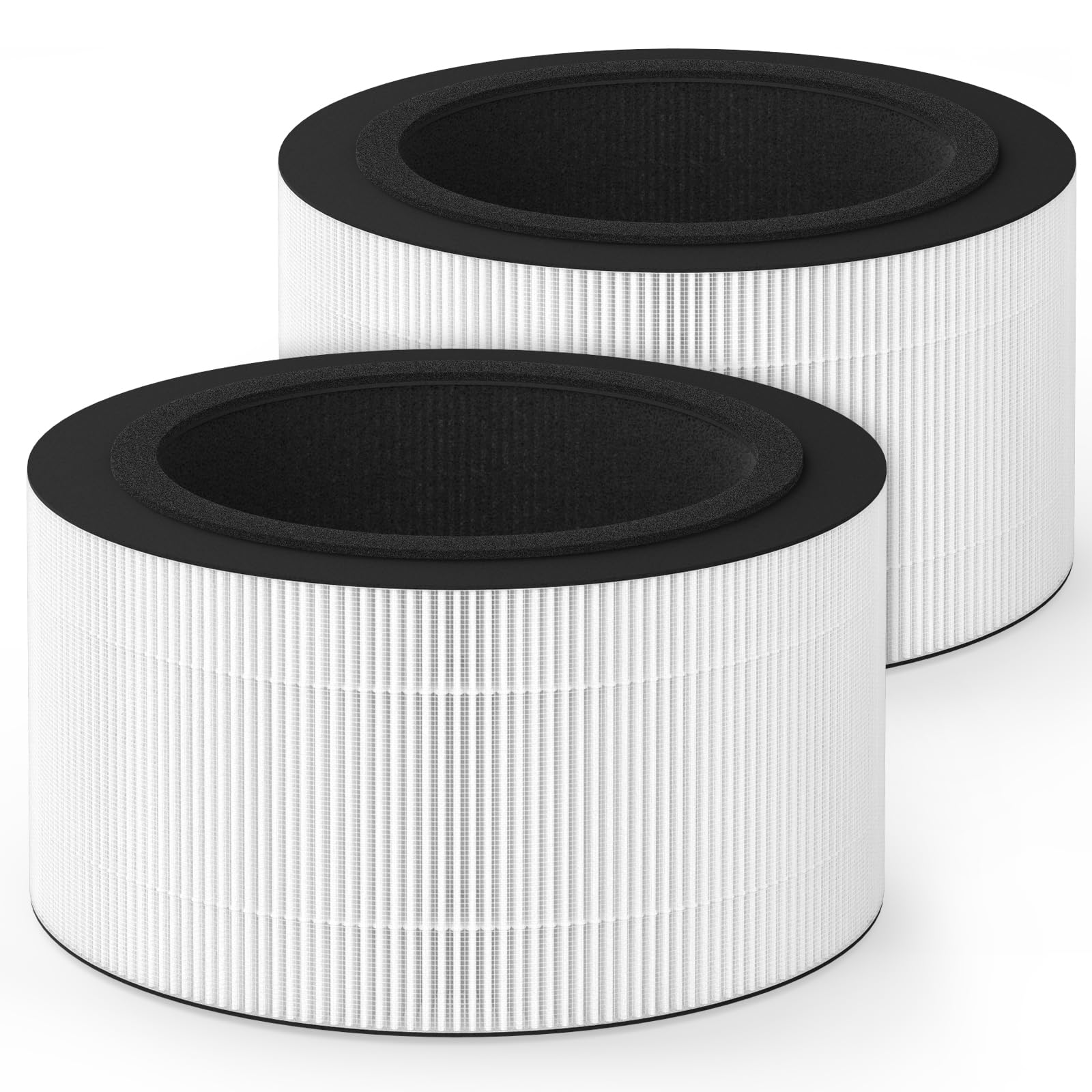 2 Pack BAPF160 Replacement Filter K for Bionaire BAP9360W / BAP9260W Air Purifiers, 3-in-1 Filtration System with Activated Carbon