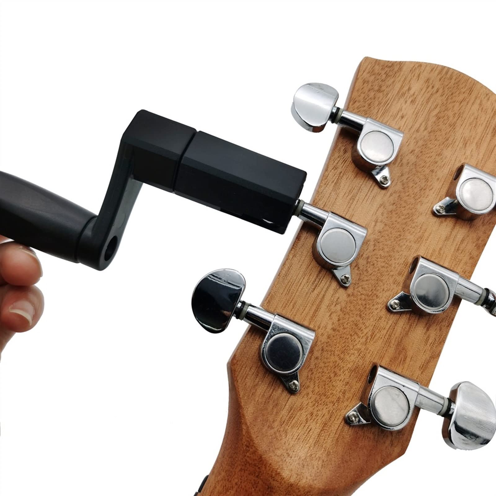 Werkzeuge zum Gitarrenbau Gitarren-Saitenkurbel Stimmwirbel Brückenstift-Abzieher-Entferner Elektrische Bohrmaschine Automatisches Sechskant-Bit-Werkzeug