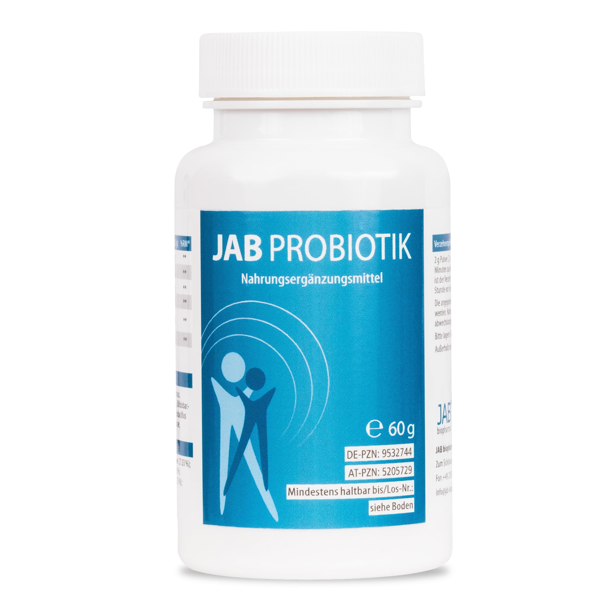JAB Probiotik - Nahrungsergänzung mit 10 Bakterienkulturen - 60 g Pulver