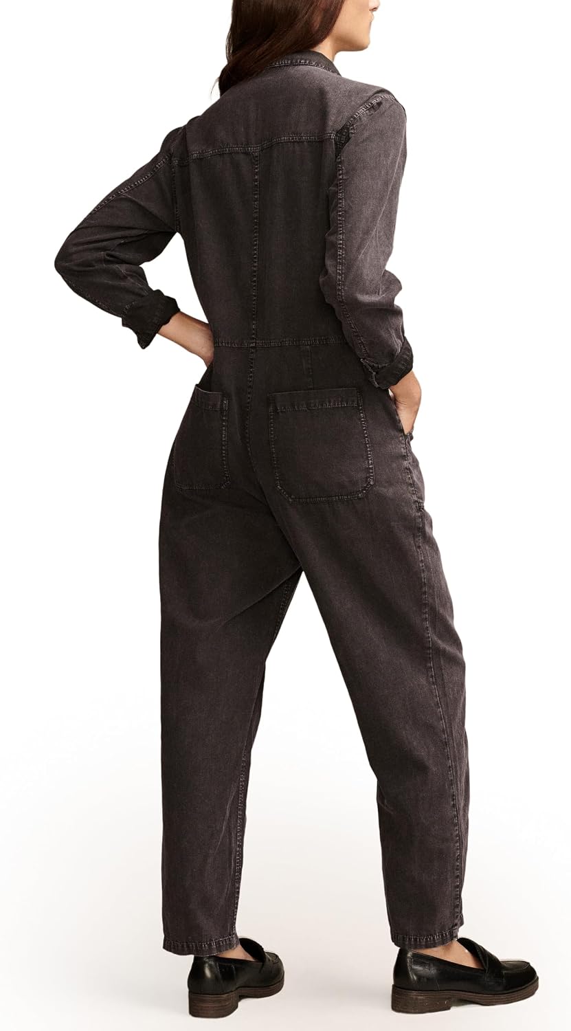 Lucky Brand Women's Lucky Brand Women's Denim Long Sleeve Jumpsuit