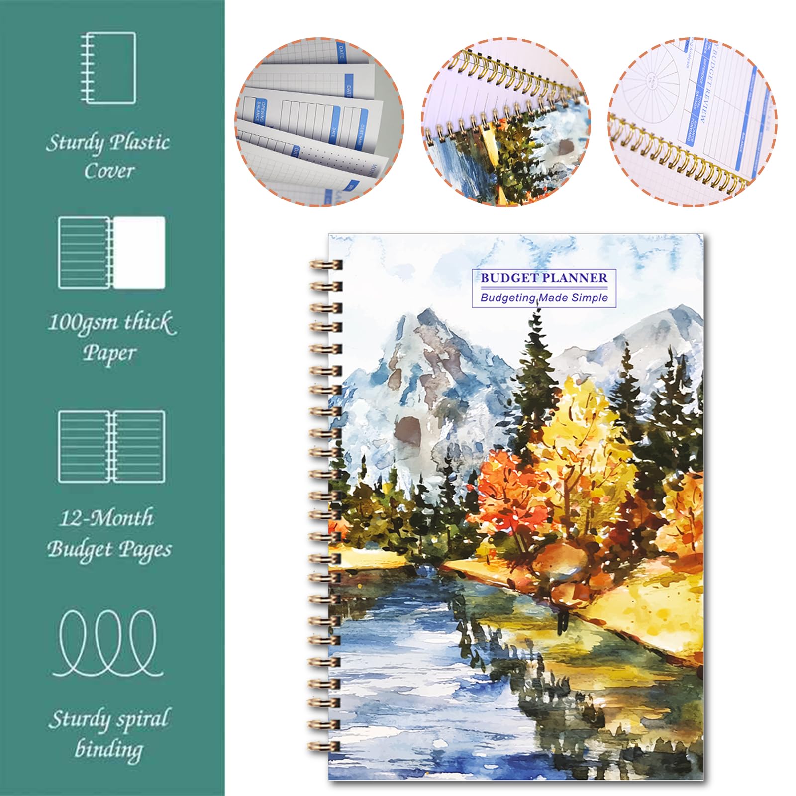 Agenda Ahorro Deudas Planificador De Presupuesto Sin Fecha - Organizador Financiero 12 Meses Organizador Financiero Mensual