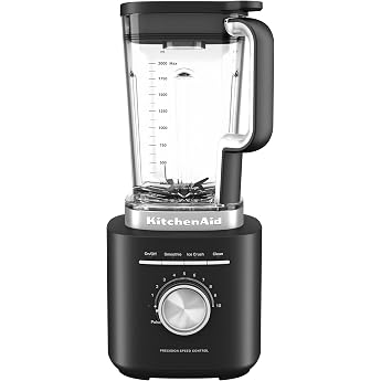 KitchenAid Pure Power Blender 2L BPA-Free Container Matt Black | Smoothies, crushed ice and sauces thanks to asymmetric blade