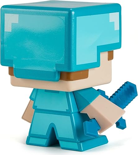 Miniatura 5 de Minecraft 2021 - Figura de edición especial - Steve de tamaño grande con armadura de diamante para festival en vivo de Minecraft, juguete de acción