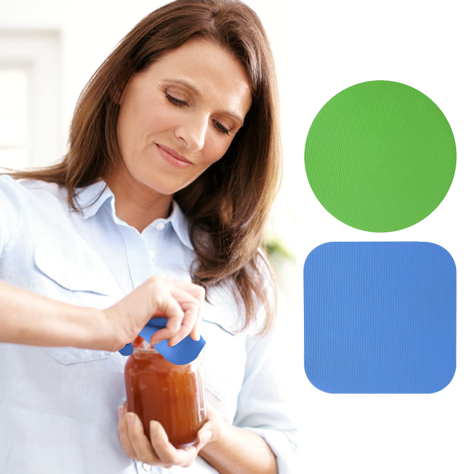 6-tlg. Gummi-Glasöffner Set - Rutschfeste Öffner-Pads Für Gläser & Dosen