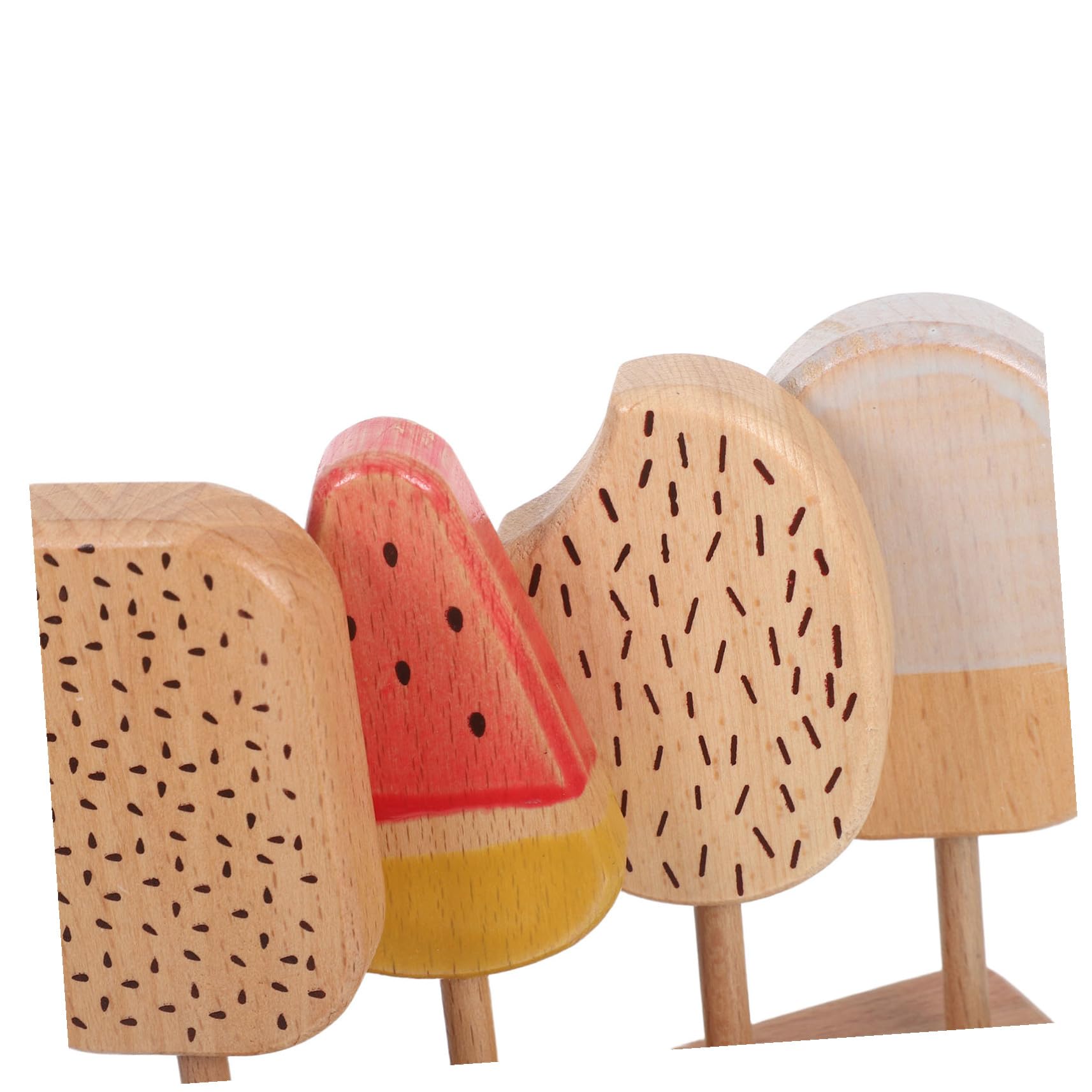 BESPORTBLE Giocattolo in Legno per Gelato e Ciambelle per Ragazzo Ragazza Cibo Finto per Cucina di Ragazzo Ragazza Accessori da Cucina per Giochi di Ruolo Decorazioni per Feste e Festival