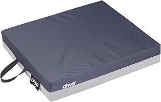 Drive Medical Gel 'E' Wheelchair Seat Cushion 14886 - Pressure Relief, Skin Protection, 18x16x3" for Ulcer Prevention