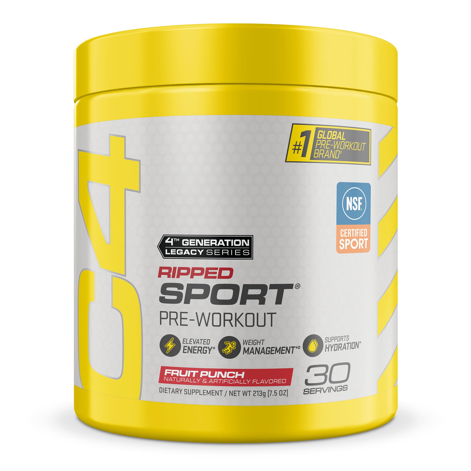 C4 Ripped Sport Pre Workout Powder Fruit Punch