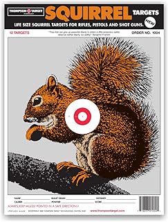 Life Size Squirrel - Paper Hunting Shooting Targets 9x12 Inch (12 Pack)