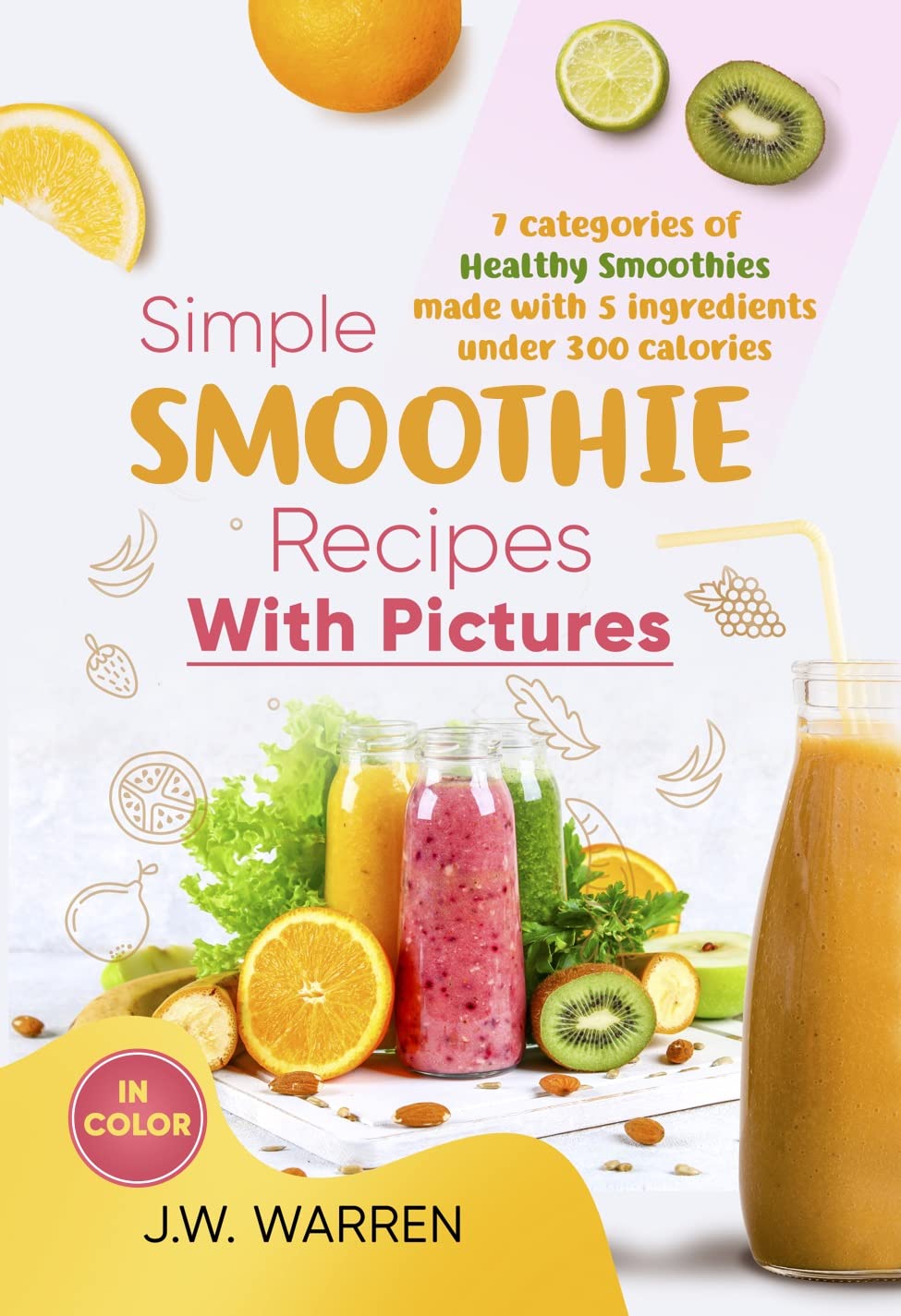 Simple Smoothie Recipes With Pictures: 7 categories of healthy smoothies made with 5 ingredients under 300 calories