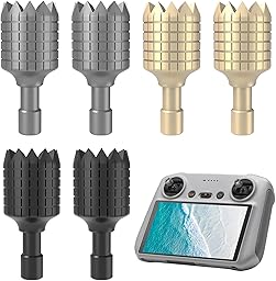 Manette de Commande pour DJI RC/RC 2 - 3 paires de joysticks en alliage d'aluminium usiné CNC - Rocker de rechange pour télécommandes Mini 3/Mini 3 Pro/Mini 4 Pro/Air 3/Air 2S/Mavic 3 Series