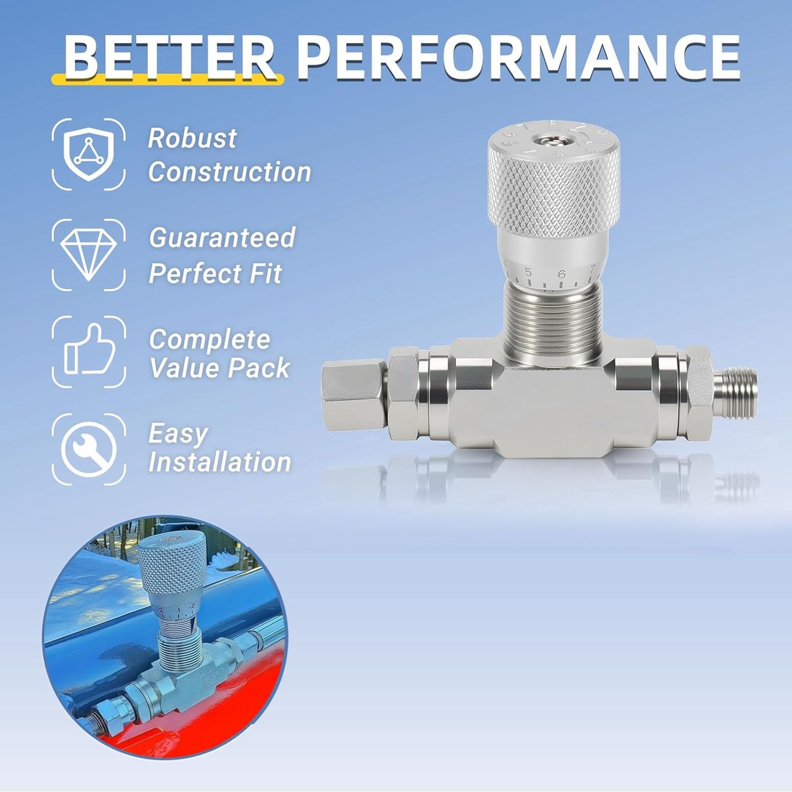 Fafeicy Válvula de Control de Caudal Hidráulico Bidireccional G1/4 Pulgadas para Miniexcavadora de 0,8-2 Toneladas Control de Velocidad del Cilindro Ajuste Serie STB 5 Piezas