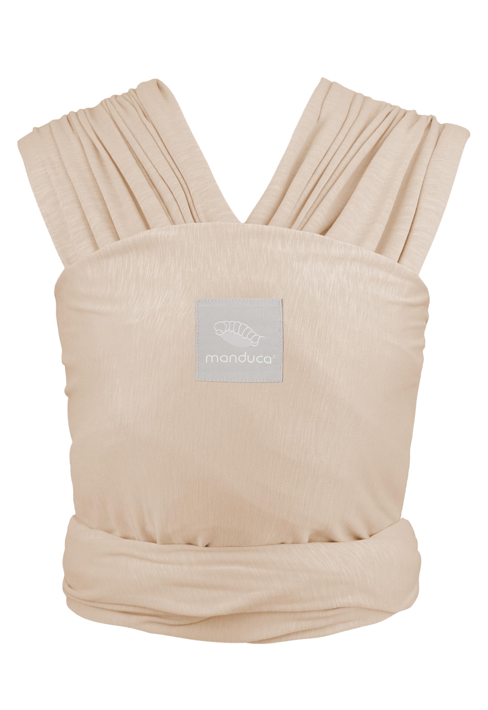 manduca SLING Fular Portabebes Bandolera elástica/Fular Porta-Bebé, Algodón Orgánico, para recién nacidos y niños pequeños (3,5-15kg) - Powder