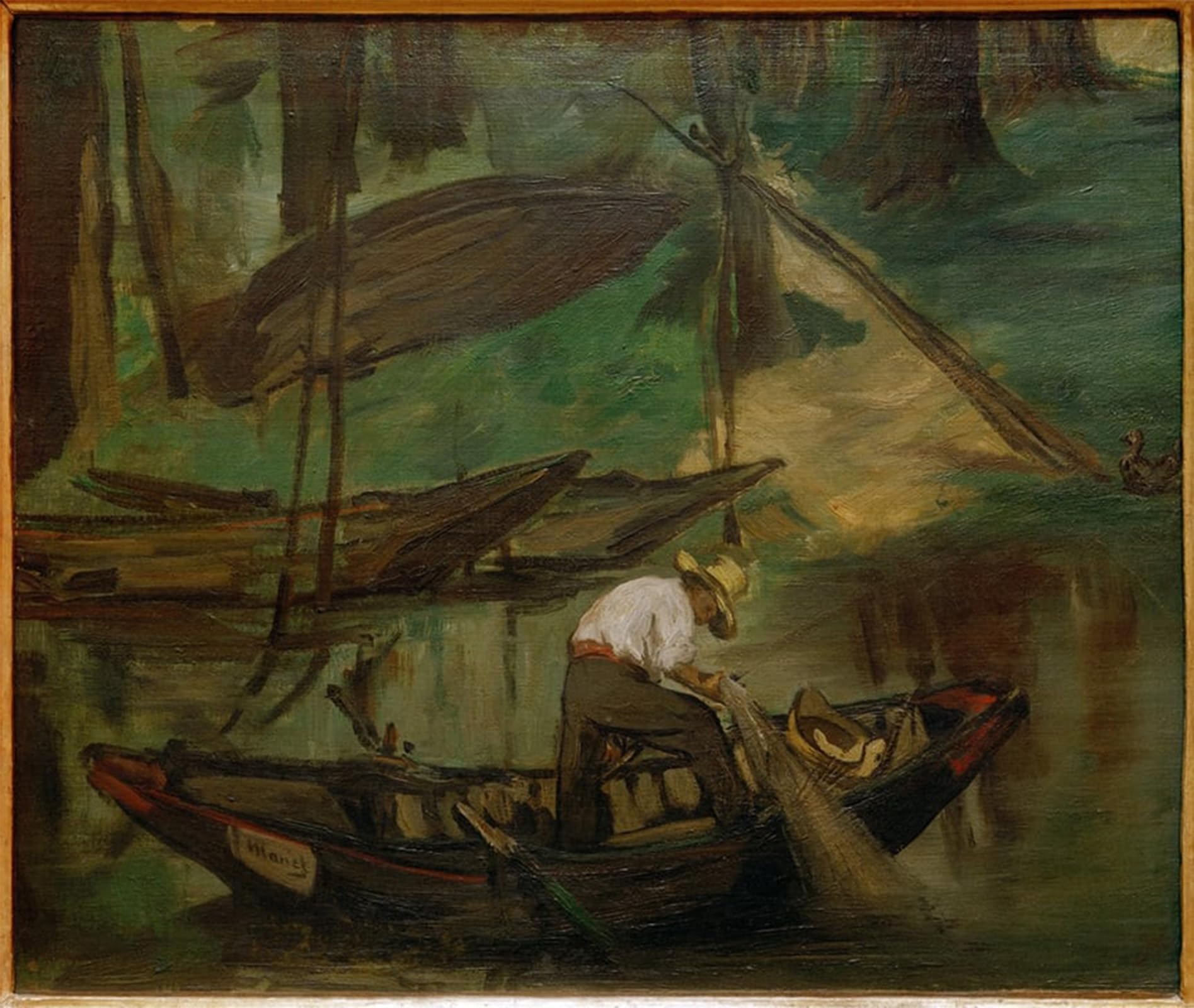 POSTERIIk Vintage Art Print Images Pictures Print the Fisherman by Edouard Manet Modern Colour Posters for Office Home Decor 60x90cm