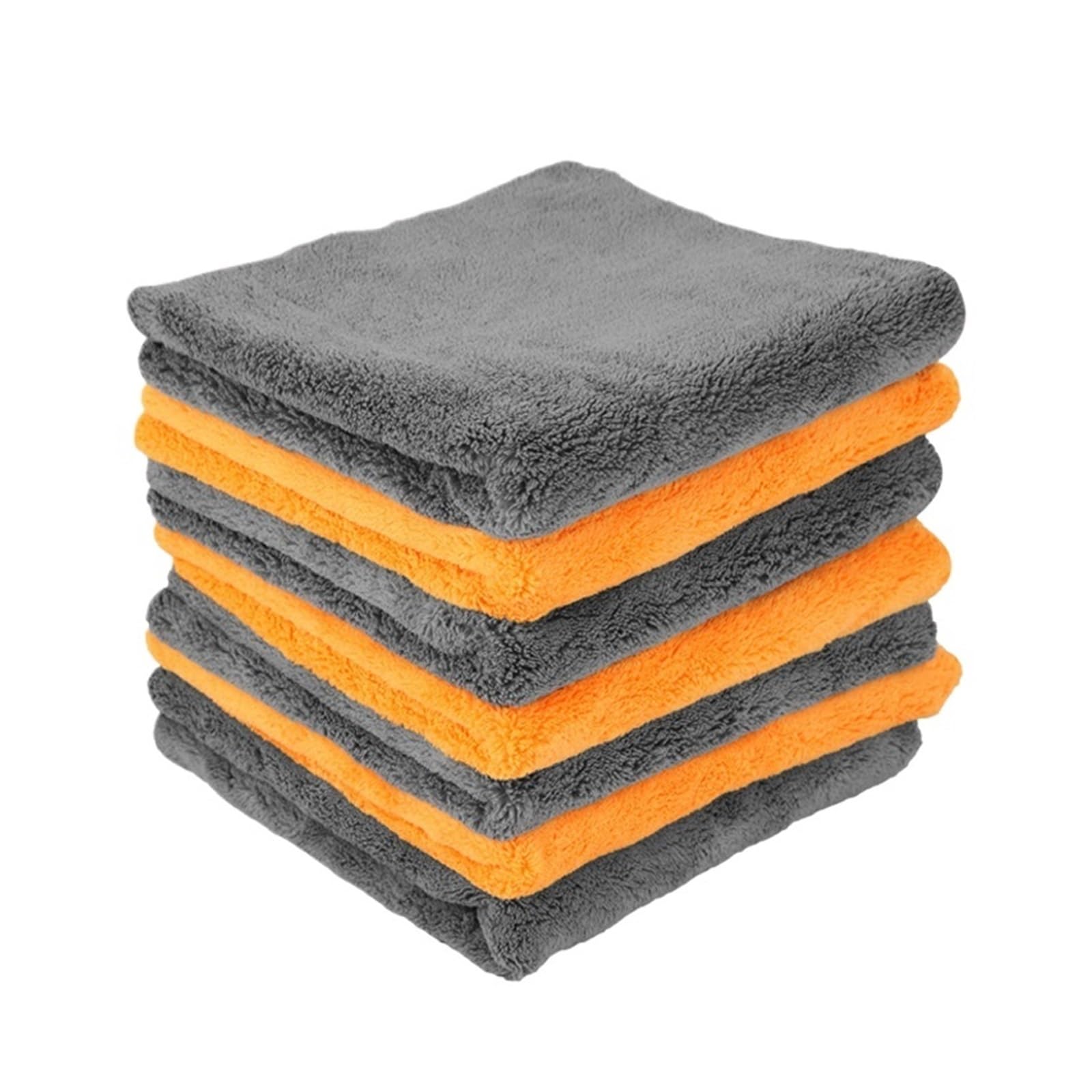 40 stücke 40X40cm Mikrofaser Handtücher Auto Pflege Waschen Verdicken Handtuch Auto Detaillierung Trocknen Tuch Reinigung Werkzeug Auto Waschen Zubehör für Autopflege(Gray)
