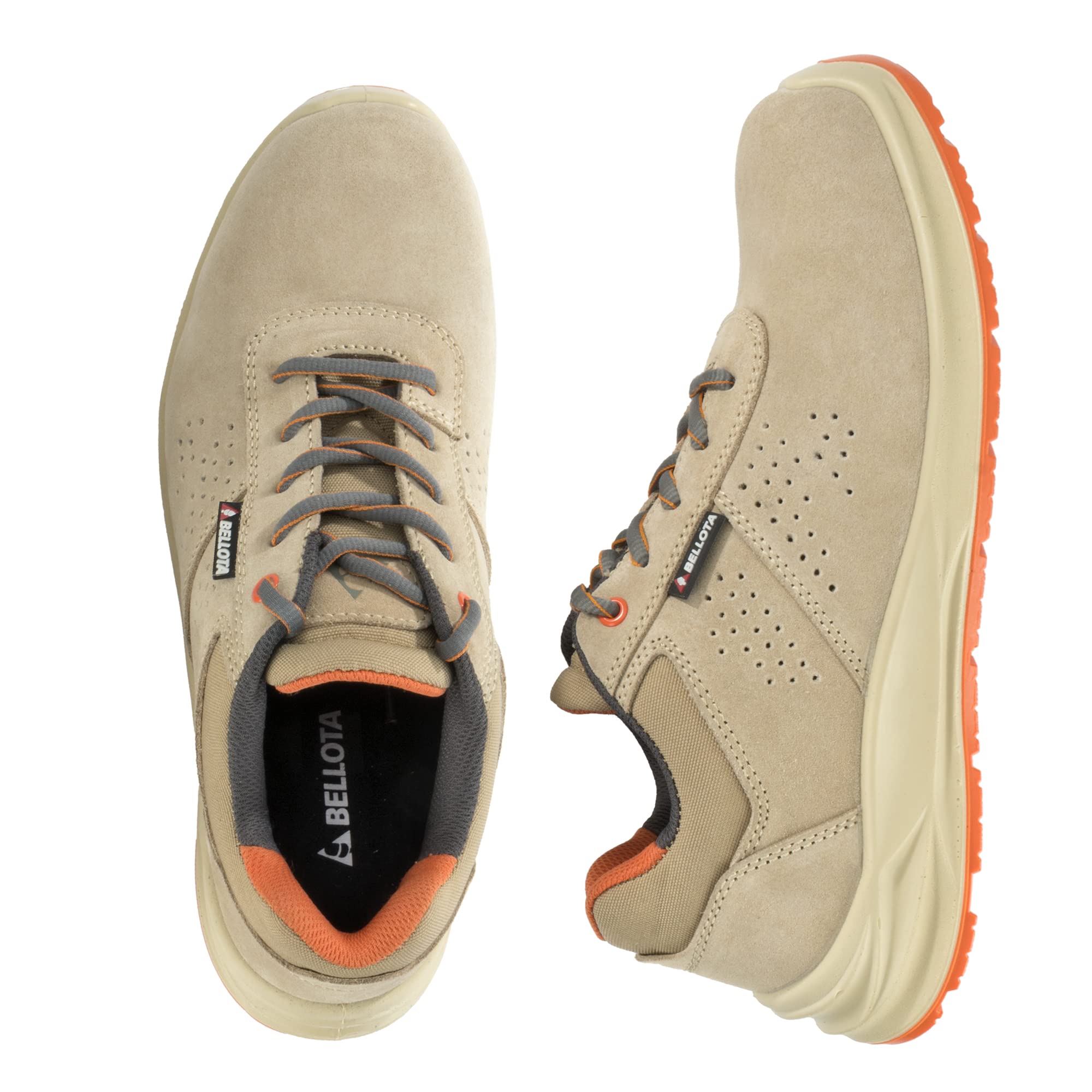 Bellota FTW02BS1P - Zapatilla de Seguridad Flex Dust S1P de Hombre y Mujer (Talla 47) de Serraje Transpirable, Ligero y Flexible