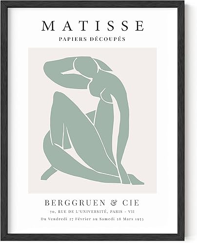 Haus and Hues - Póster estético de Matisse en tonos pastel danés para decoración de pared, recortes de Matisse, arte de pared y pósteres estéticos