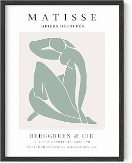Haus and Hues Danish Pastel Aesthetic Matisse Print - Matisse Poster Aesthetic Wall Decor, Matisse Cutouts, Matisse Wall Art & Wall Posters Aesthetic Posters for Room Aesthetic Prints UNFRAMED 12"x16"