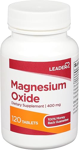 Miniatura 1 de LEADER Suplemento dietético de óxido de magnesio 400 mg 120 tabletas