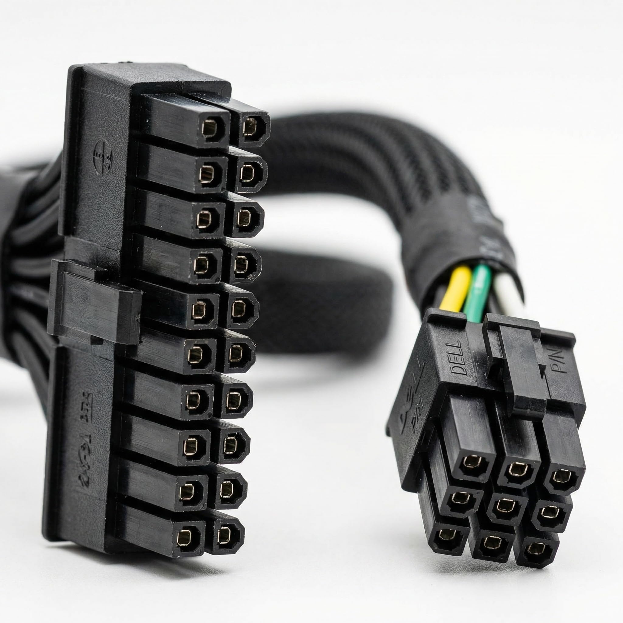 24 Pin to 6 Pin ATX PSU Power Adapter Cable for Dell Motherboard with 6 Pin Port – Compatible with Dell Optiplex, Inspiron, Vostro & Acer Desktop PCs – 18AWG 13.3 Inch (34cm)