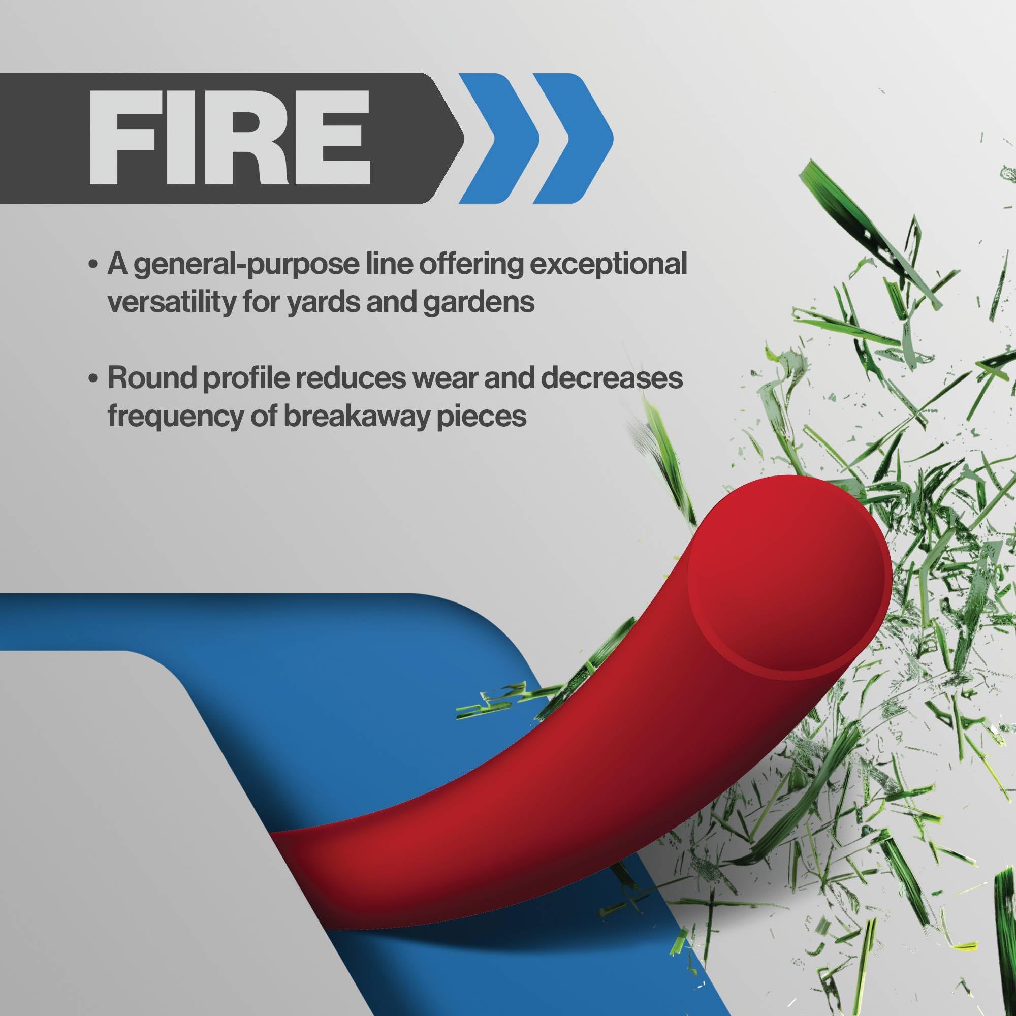 The Fire Silver Fil pour débroussailleuse (0,2 cm de diamètre/Bobine de 2,3 kg)